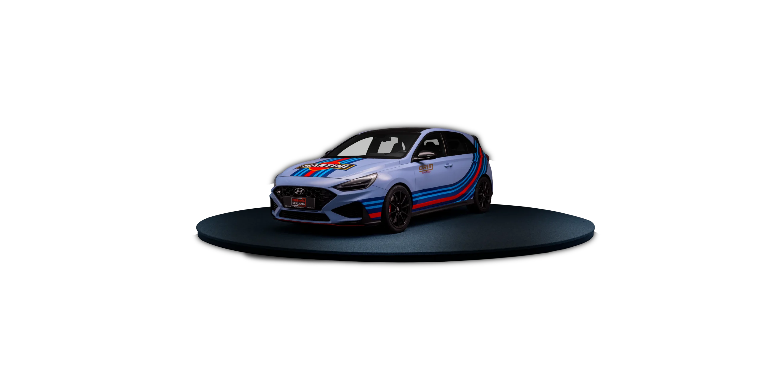 Ukážka polepu auta Hyundai i30 Martini